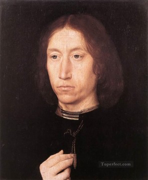 portrait of a man holding a book Painting - Portrait of a Man 1478 Netherlandish Hans Memling